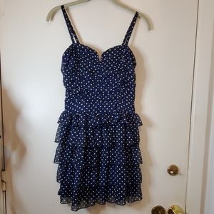 💃 2/$35 Fun, Flirty, Polka dot,  Ruffle Dress